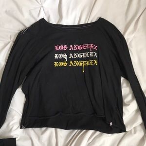 kendall and kylie la black long sleeve top